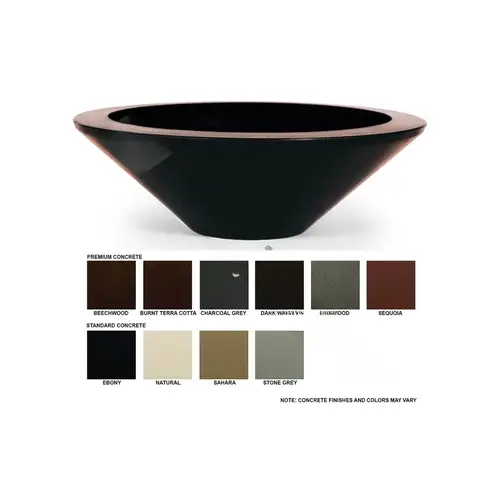 30" Stone Gray Essex Concrete Fire Bowl