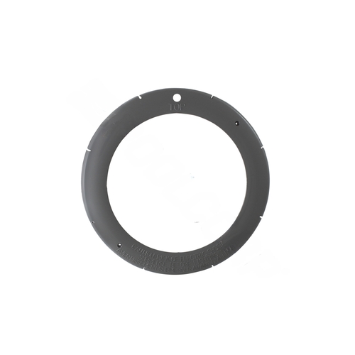 Gry Lg Plastic Snap-on Face Ring Gray