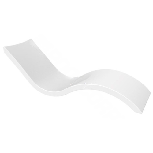 White 0-9" Water Chaise