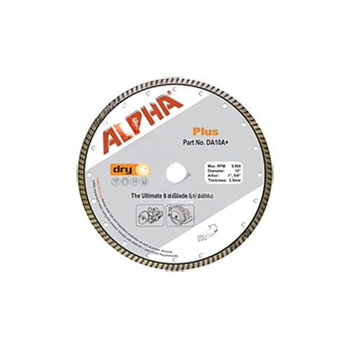 ALPHA PROFESSIONAL TOOLS DA10A+ 10"x2.5mm 1" 5/8" Arbor Diamond Blade F/ Granite