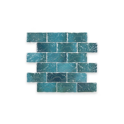 CERAVISION KATO CO LTD EB-2 Maseb2  2x4 Sea Blue Earthtone Brick