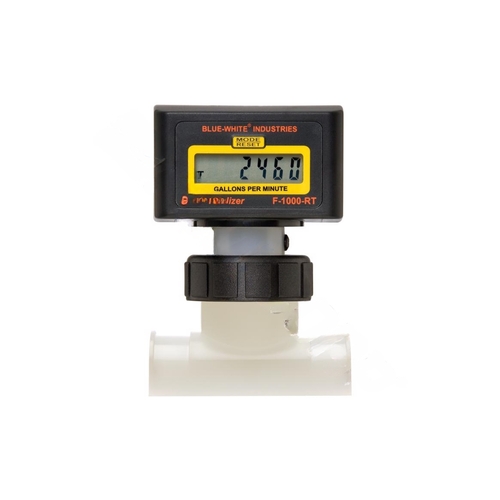 Digital Sch40 Flowmeter 2.5" Saddle Mount Black