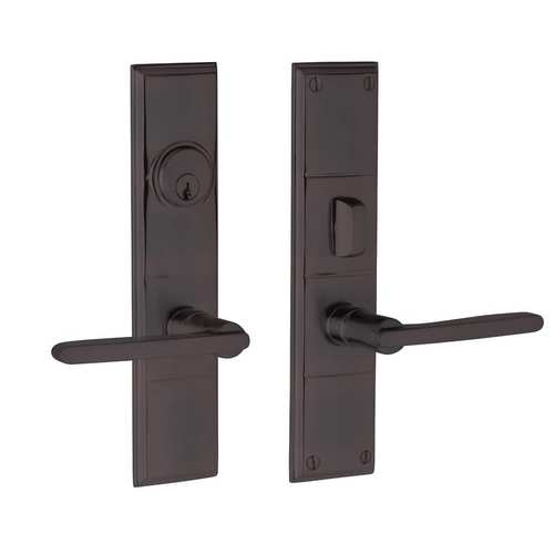 Houston Single Cylinder Entry Mortise Lock Trim Venetian Bronze Finish