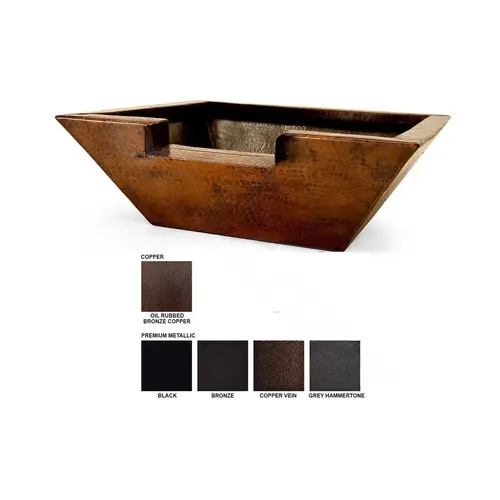 COVER POOLS INC WPCORMET29PGH 29" Gray Hammered Corinthian Metal Water Plantier