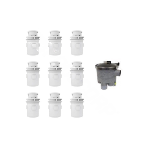 Quickcirc Circulation System With 3-port Valve & 9 Dark Gray G4 Heads