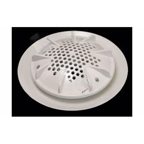 10" Dark Gry Pdr2 Drain Grate Gray