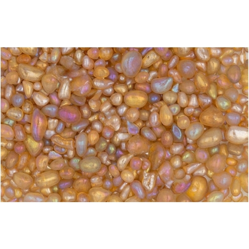 50# 2-5mm Amber Iridescent Jelley Bean