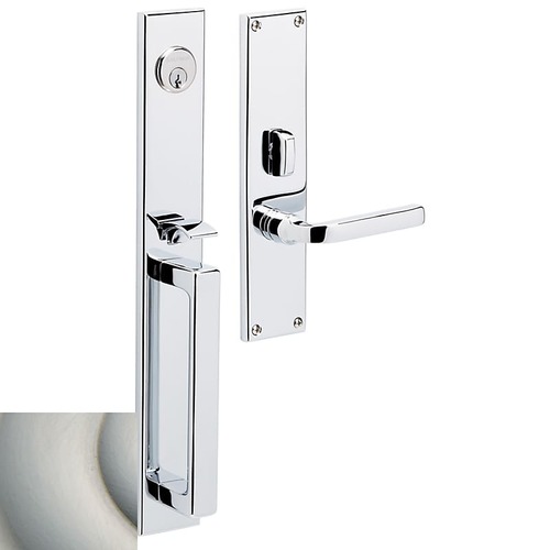 Minneapolis Left Hand Full Dummy Mortise Lock Trim Blank Plates Lifetime Satin Nickel Finish