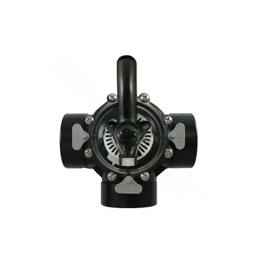 Black 2" Socket X 2-1/2" Spigot Hydroseal 3-way Diverter Valve