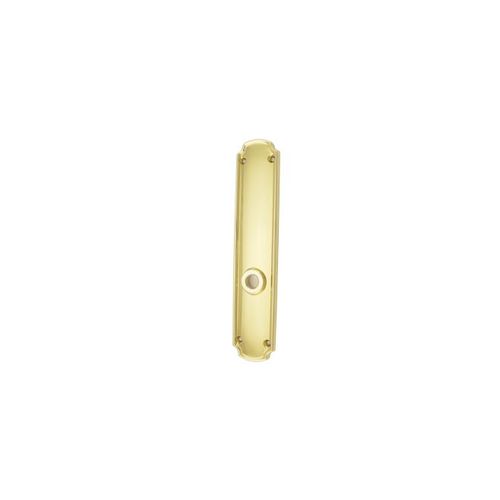 Bismark Interior Escutcheon Cut for Knob Lifetime Brass Finish