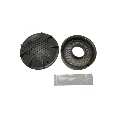 10" Dark Gry Pdr2 Drain Retro Kit Gray