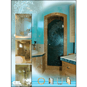 CRL FP68 Decorative PosterInline Shower Enclosures