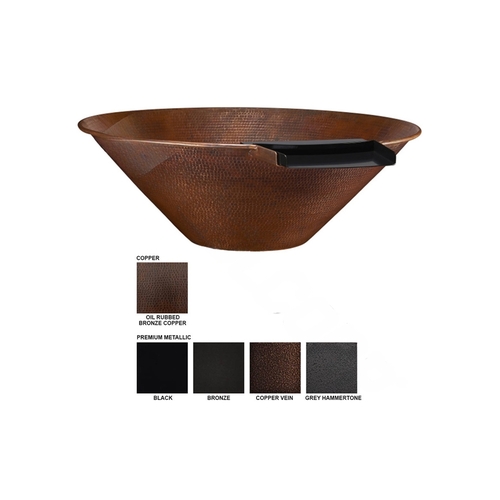 30" Standard Essex Copper Fire & Water Bowl