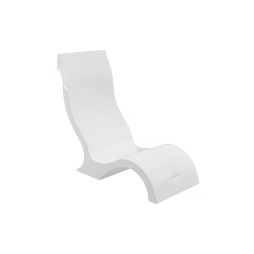 White 0-9" Water Recline Chair