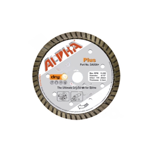 ALPHA PROFESSIONAL TOOLS DA05A+ 4.5" Plus Ultimate Diamond Blade For Granite