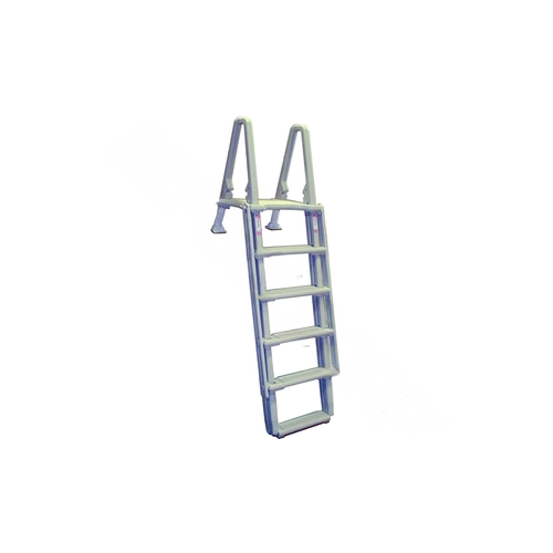 Confer Plastics 8100X 48"-54" Ag Pool Ground To Curve Step Entry Ladder Beige