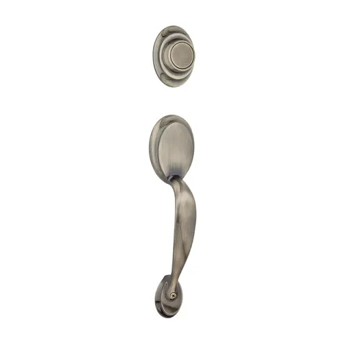 Dakota Dummy Exterior Handleset Antique Brass Finish