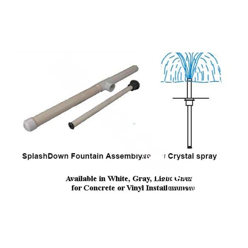 A&A Manufacturing 554273 22" Single Stage White Splash Down Crystal Spray