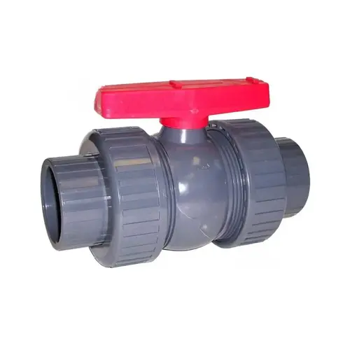 2"sxfpt Gry Pvc True Union Ball Valve