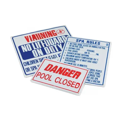 24'' X 36'' Spa Rules Safety Sign