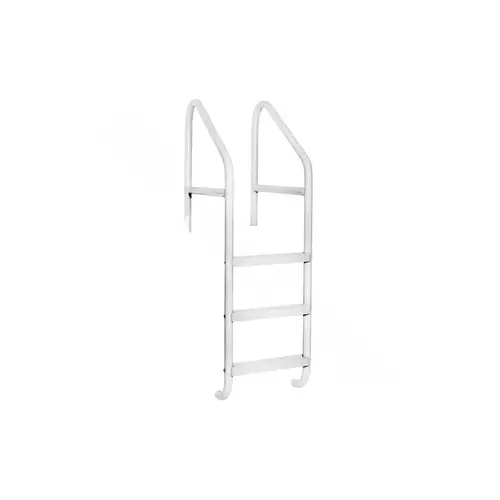 Saftron CBL-324-4S-W 24" White 4-step Ladder W/ Crossbrace