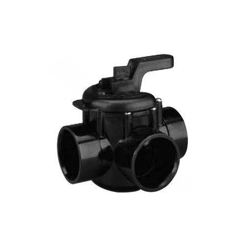 1.5"-2" 3-port Cpvc Diverter Valve Black