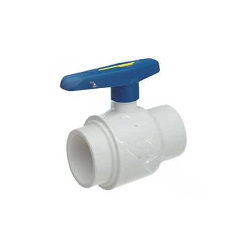 3/4" Compact Ball Valve Slip Ports White