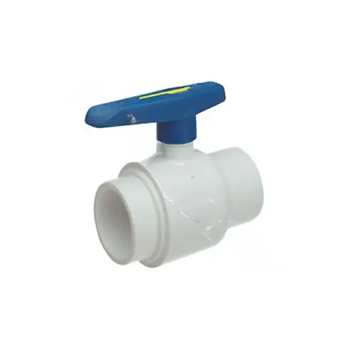 3/4" Compact Ball Valve Slip Ports White