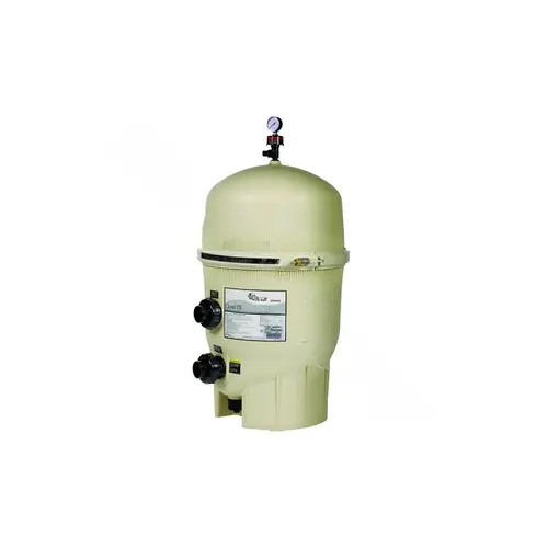 Pentair 188592 Quad D.E. Cartridge Style Filter, 60 sq. ft, 21.5" Diam, 120 GPM, 86,400 gallons