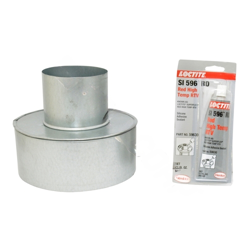 4"x8" Max-e-therm Metal Flue Collar