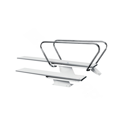 White 1 Meter Steel Stand For 12' Diving Board