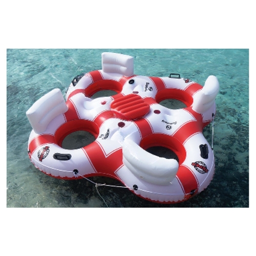 INTERNATIONAL LEISURE PRODUCTS 17004 Super Chill 4-person Floating Tube With Cooler 78" X 78"