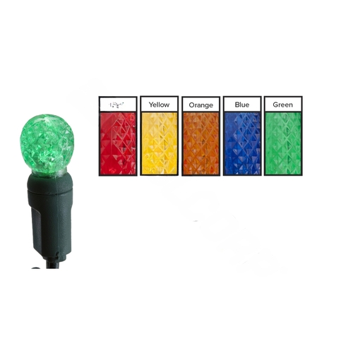 THE SOURCE INC 34617R-B 70 Lights, 4" Spacing, Multicolored, Led G12 Professional Grade String Lights