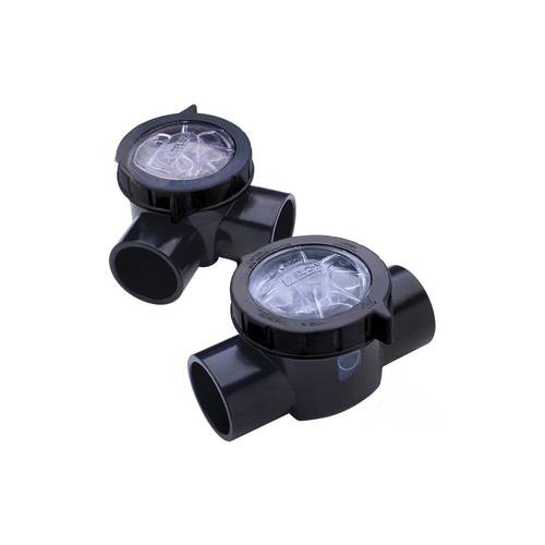 2"-2.5" Straight Cpvc Truseal Check Valve Black