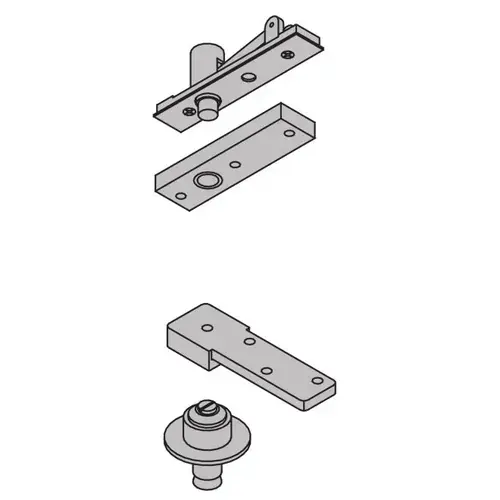 1-1/2" Center Hung Pivot Set 300 Pounds Satin Brass Finish