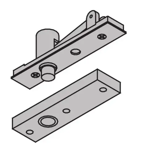 1-1/2" Center Hung Top Pivot 300 Pounds Satin Brass Finish