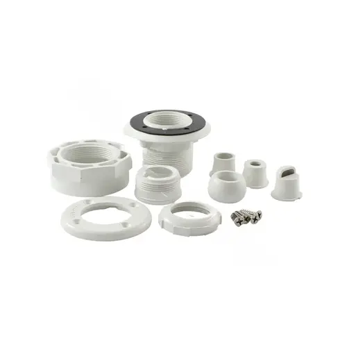 Pool Specialty Fittings, 1-1/2" Slip Body, PVC, White, Vinyl Tan