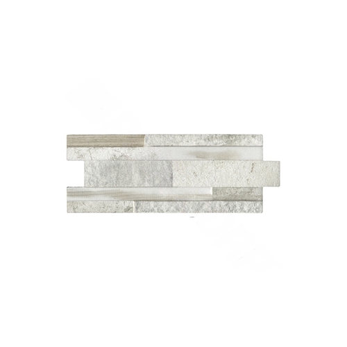 15 3/4" X 6 1/4" Rockwood Stone Look Tile Classic White