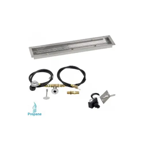 36" X 6" Linear Liquid Propane Drop-in T-burner Pan Kit