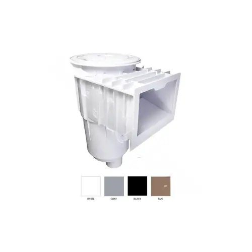 CMP 25160-010-001 Fglass Skim (reg Mouth) Wht; Solid Frnt White