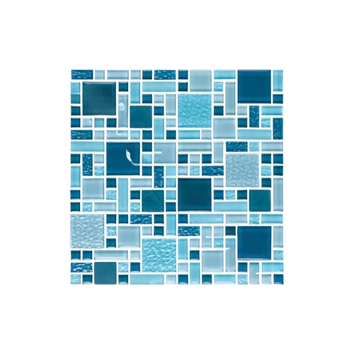 NPT TILE FS-IMPERIAL Fusion Glass Tile Royal Blue Mosaic