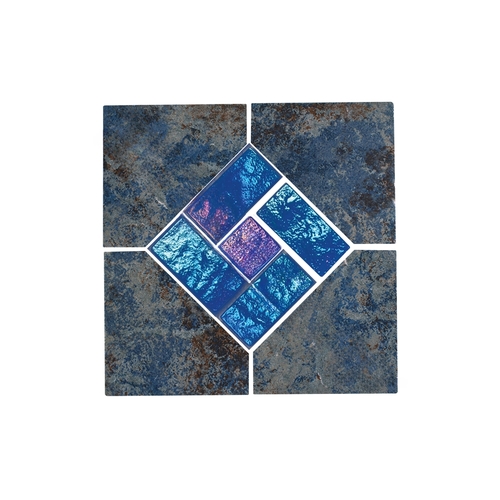 6" X 6" Aztec Tile Cobalt Deco