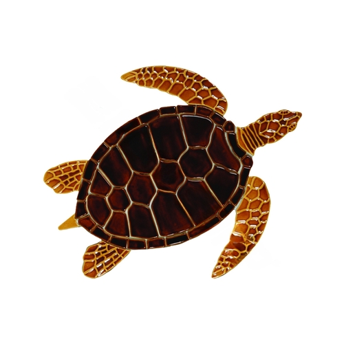 17" X 14" Brown Sea Turtle