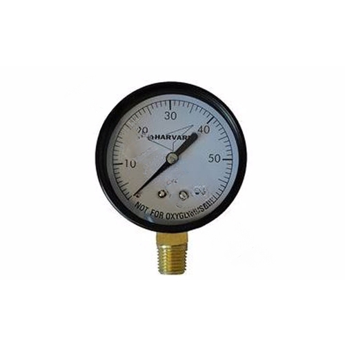 American Granby IPG6045-4LNL 4.5" No-lead Steel Pressure Gauge With 1/4" Bottom Mount Mip Connection 0-60 Psi