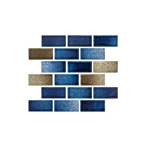 CERAVISION KATO CO LTD BBM-2 Masbbm2 Blue Gray  1x2 Blend Brick Bl/gr Mix Bbm2