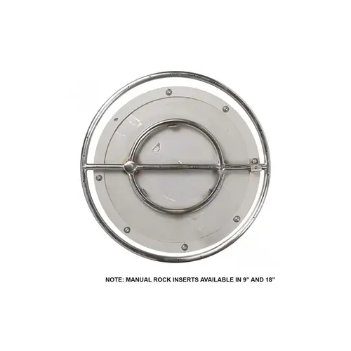 18" Manual Natural Gas Rock Insert