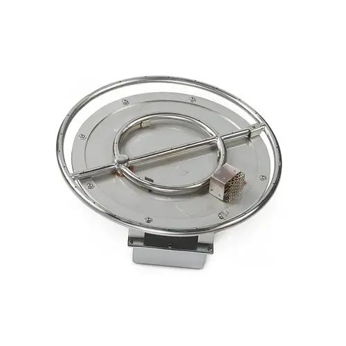 18" Round Automated Natural Gas Fire Pit Insert 12v