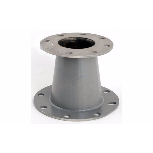 Fluidtrol Process Technologies RC6086S 8" X 6" Stainless Steel Commercial Concentric Reducer For Light-duty Pump System Gray