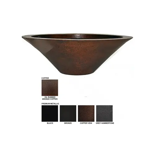 31" Gray Hammered Essex Metallic Fire Bowl