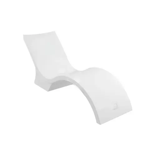 White Signature Chaise Deep For 10-15" Water Depth